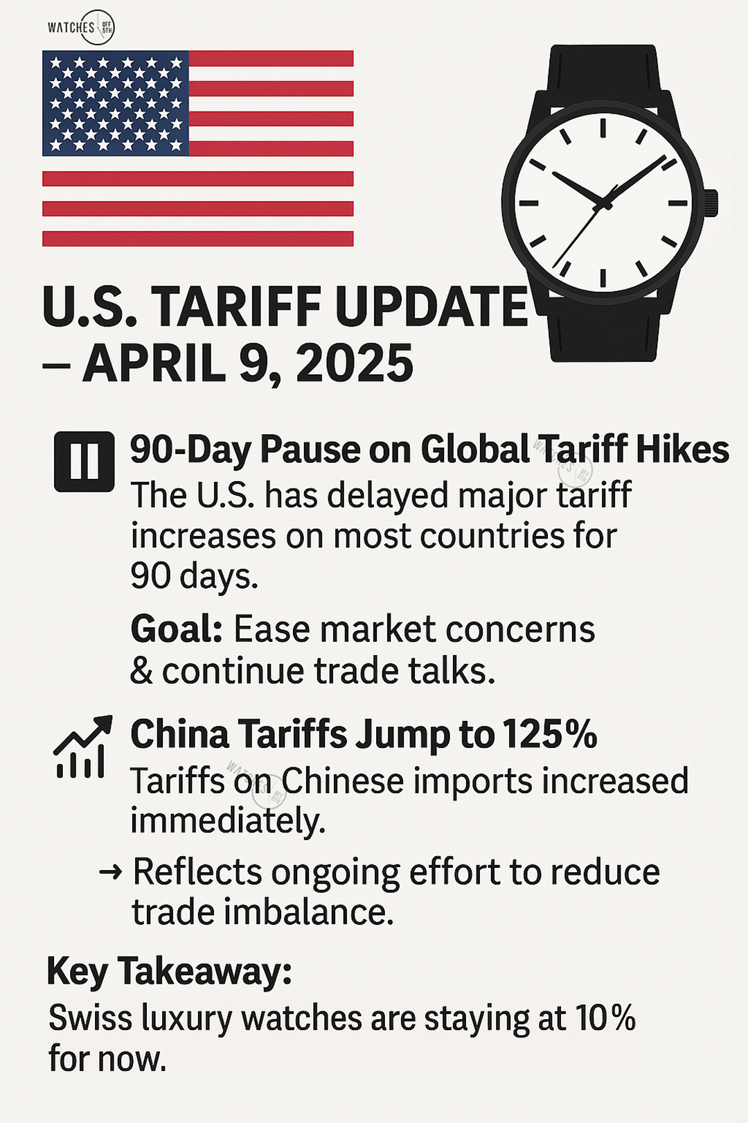 TARIFF-IED Watch Consumers In Buying Frenzy Amid Price Hike - WatchesOff5th