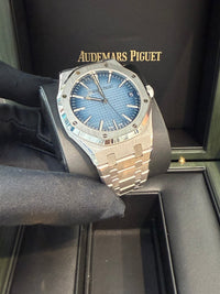 Thumbnail for Audemars Piguet Royal Oak 41mm White Gold Smoked Blue Dial 15510BC.OO.1320BC.02 - WatchesOff5thWatch