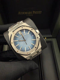 Thumbnail for Audemars Piguet Royal Oak 41mm White Gold Smoked Blue Dial 15510BC.OO.1320BC.02 - WatchesOff5thWatch
