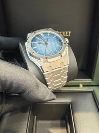 Thumbnail for Audemars Piguet Royal Oak 41mm White Gold Smoked Blue Dial 15510BC.OO.1320BC.02 - WatchesOff5thWatch
