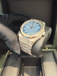 Thumbnail for Audemars Piguet Royal Oak 41mm White Gold Smoked Blue Dial 15510BC.OO.1320BC.02 - WatchesOff5thWatch