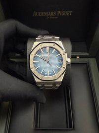 Thumbnail for Audemars Piguet Royal Oak 41mm White Gold Smoked Blue Dial 15510BC.OO.1320BC.02 - WatchesOff5thWatch
