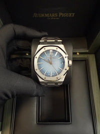 Thumbnail for Audemars Piguet Royal Oak 41mm White Gold Smoked Blue Dial 15510BC.OO.1320BC.02 - WatchesOff5thWatch