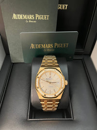 Thumbnail for Audemars Piguet Royal Oak Lady 37mm Rose Gold Diamond Bezel Grey Dial 15451OR.ZZ.1256OR.02 - WatchesOff5th