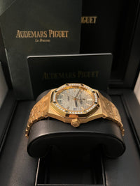 Thumbnail for Audemars Piguet Royal Oak Lady 37mm Rose Gold Diamond Bezel Grey Dial 15451OR.ZZ.1256OR.02 - WatchesOff5th
