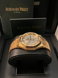 Thumbnail for Audemars Piguet Royal Oak Lady 37mm Rose Gold Diamond Bezel Grey Dial 15451OR.ZZ.1256OR.02 - WatchesOff5th