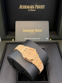 Thumbnail for Audemars Piguet ROYAL OAK MINI FROSTED GOLD QUARTZ Ref. 67630OR.GG.1312OR.01 - WatchesOff5thWatch