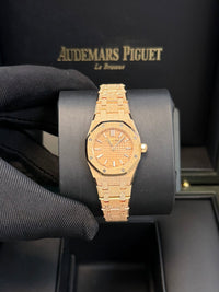 Thumbnail for Audemars Piguet ROYAL OAK MINI FROSTED GOLD QUARTZ Ref. 67630OR.GG.1312OR.01 - WatchesOff5thWatch