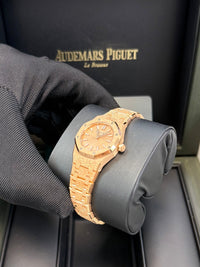 Thumbnail for Audemars Piguet ROYAL OAK MINI FROSTED GOLD QUARTZ Ref. 67630OR.GG.1312OR.01 - WatchesOff5thWatch