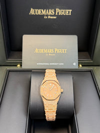 Thumbnail for Audemars Piguet ROYAL OAK MINI FROSTED GOLD QUARTZ Ref. 67630OR.GG.1312OR.01 - WatchesOff5thWatch