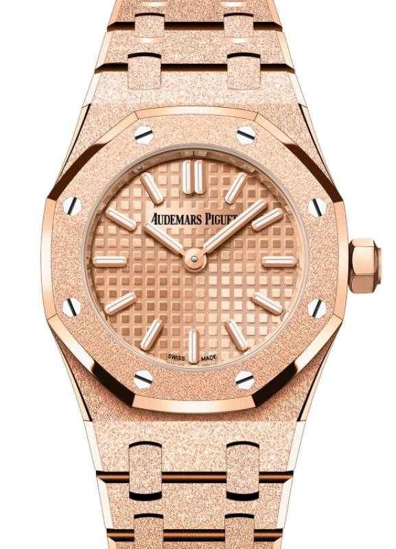 Audemars Piguet ROYAL OAK MINI FROSTED GOLD QUARTZ Ref. 67630OR.GG.1312OR.01 - WatchesOff5thWatch
