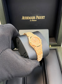 Thumbnail for Audemars Piguet ROYAL OAK MINI FROSTED GOLD QUARTZ Ref. 67630OR.GG.1312OR.01 - WatchesOff5thWatch