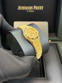 Thumbnail for Audemars Piguet Royal Oak Mini Frosted Yellow Gold Quartz 67630BA.GG.1312BA.01 - WatchesOff5thWatch
