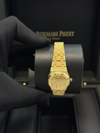 Thumbnail for Audemars Piguet Royal Oak Mini Frosted Yellow Gold Quartz 67630BA.GG.1312BA.01 - WatchesOff5thWatch