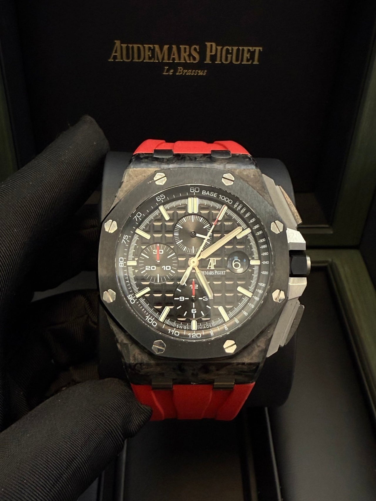 Audemars Piguet Royal Oak Offshore Chronograph 44mm Black Carbon 26400AU.OO.A002CA.01 - WatchesOff5th