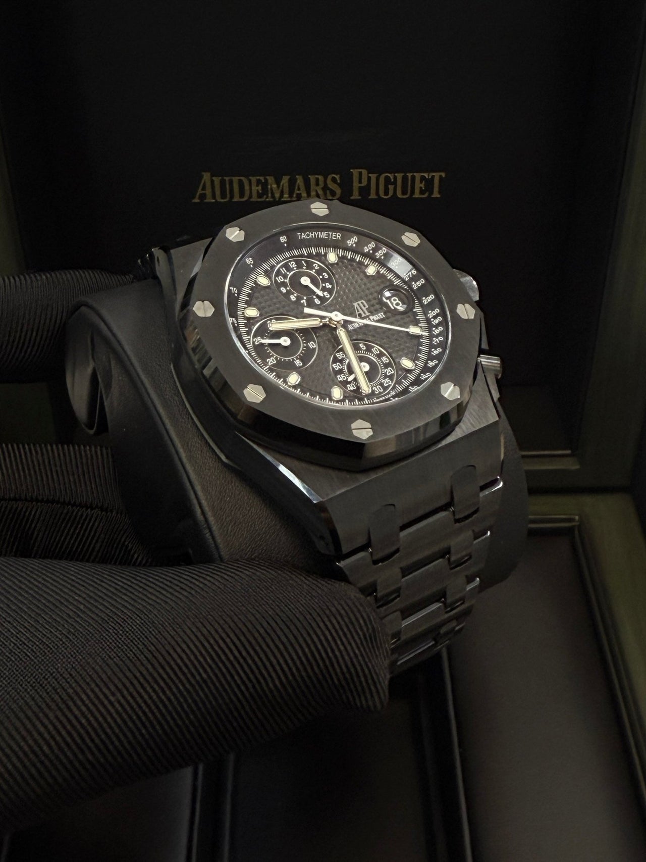 Audemars Piguet Royal Oak Offshore Chronograph Selfwinding Chronograph 42mm Black Dial Ceramic 26238CE.OO.1300CE.01 - WatchesOff5thWatch