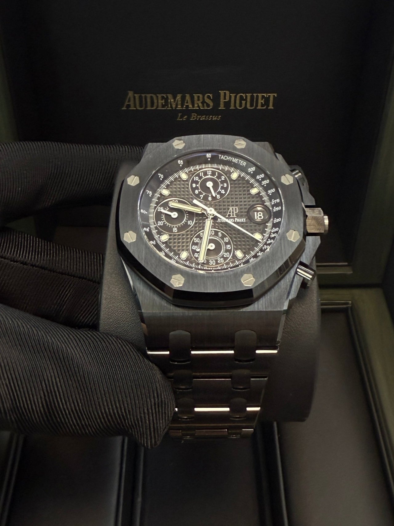 Audemars Piguet Royal Oak Offshore Chronograph Selfwinding Chronograph 42mm Black Dial Ceramic 26238CE.OO.1300CE.01 - WatchesOff5thWatch