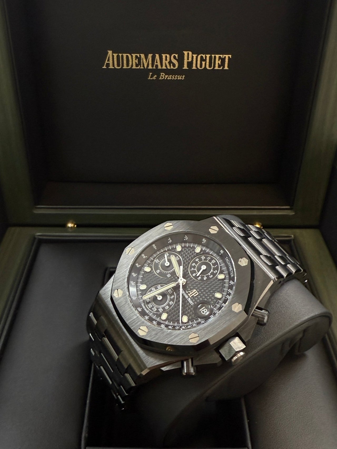 Audemars Piguet Royal Oak Offshore Chronograph Selfwinding Chronograph 42mm Black Dial Ceramic 26238CE.OO.1300CE.01 - WatchesOff5thWatch