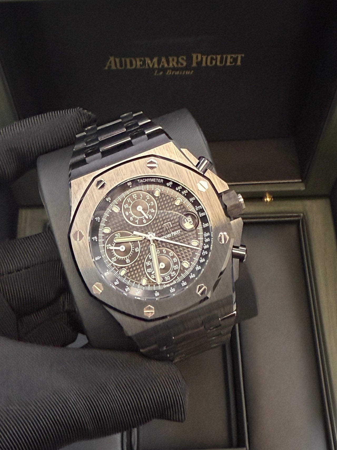 Audemars Piguet Royal Oak Offshore Chronograph Selfwinding Chronograph 42mm Black Dial Ceramic 26238CE.OO.1300CE.01 - WatchesOff5thWatch
