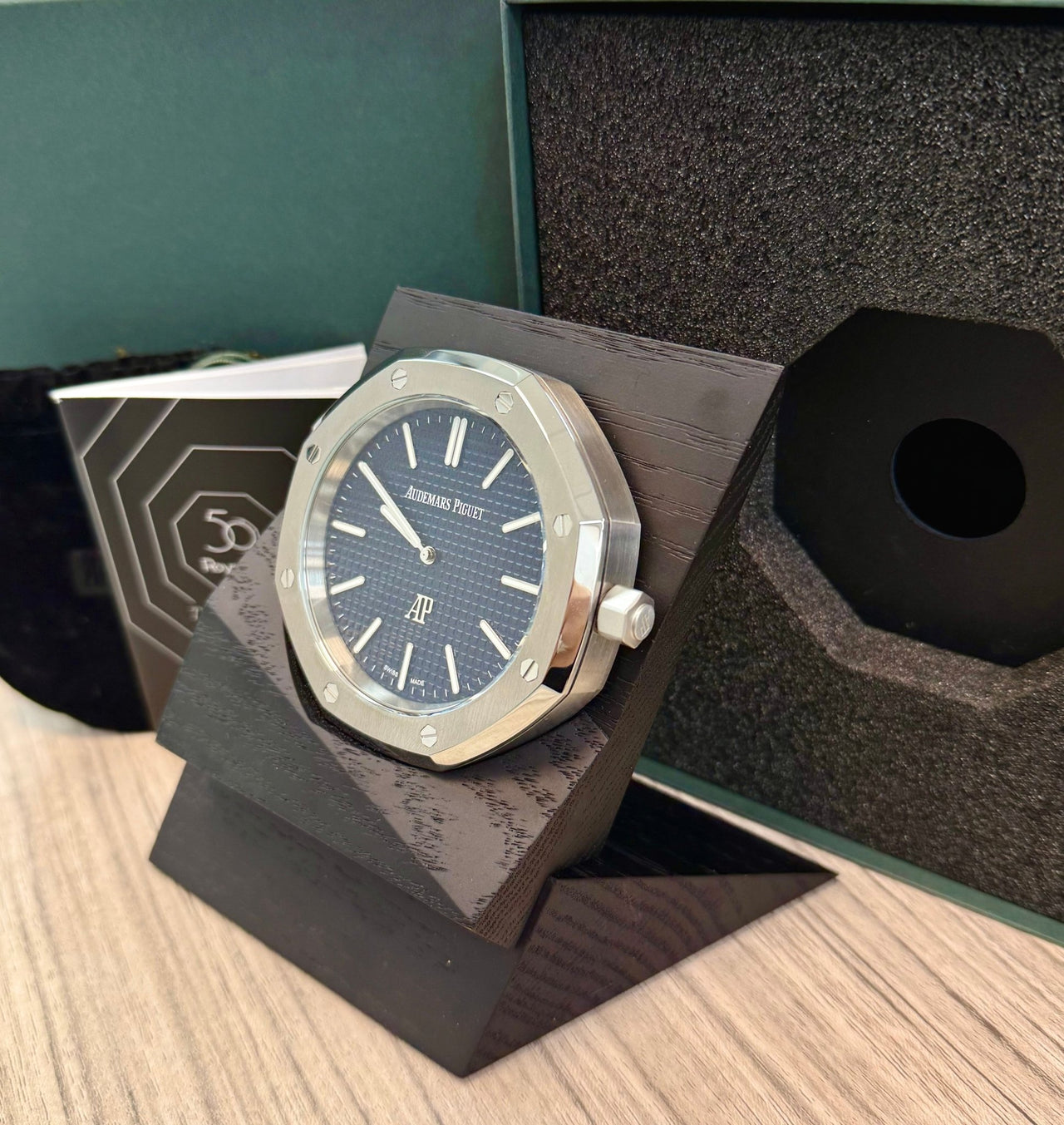 Audemars Piguet Royal Oak Offshore Table Clock 50th Royal Oak Limited To 2250 With Box - WatchesOff5thWatch