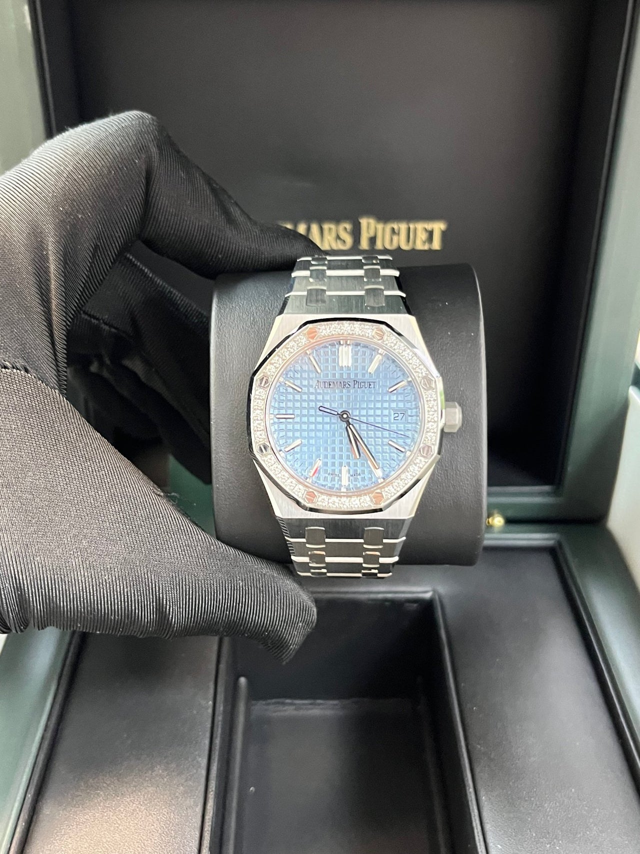 Audemars Piguet Royal Oak Selfwinding Ice Blue Dial 77451ST.ZZ.1361ST.03 - WatchesOff5thWatch