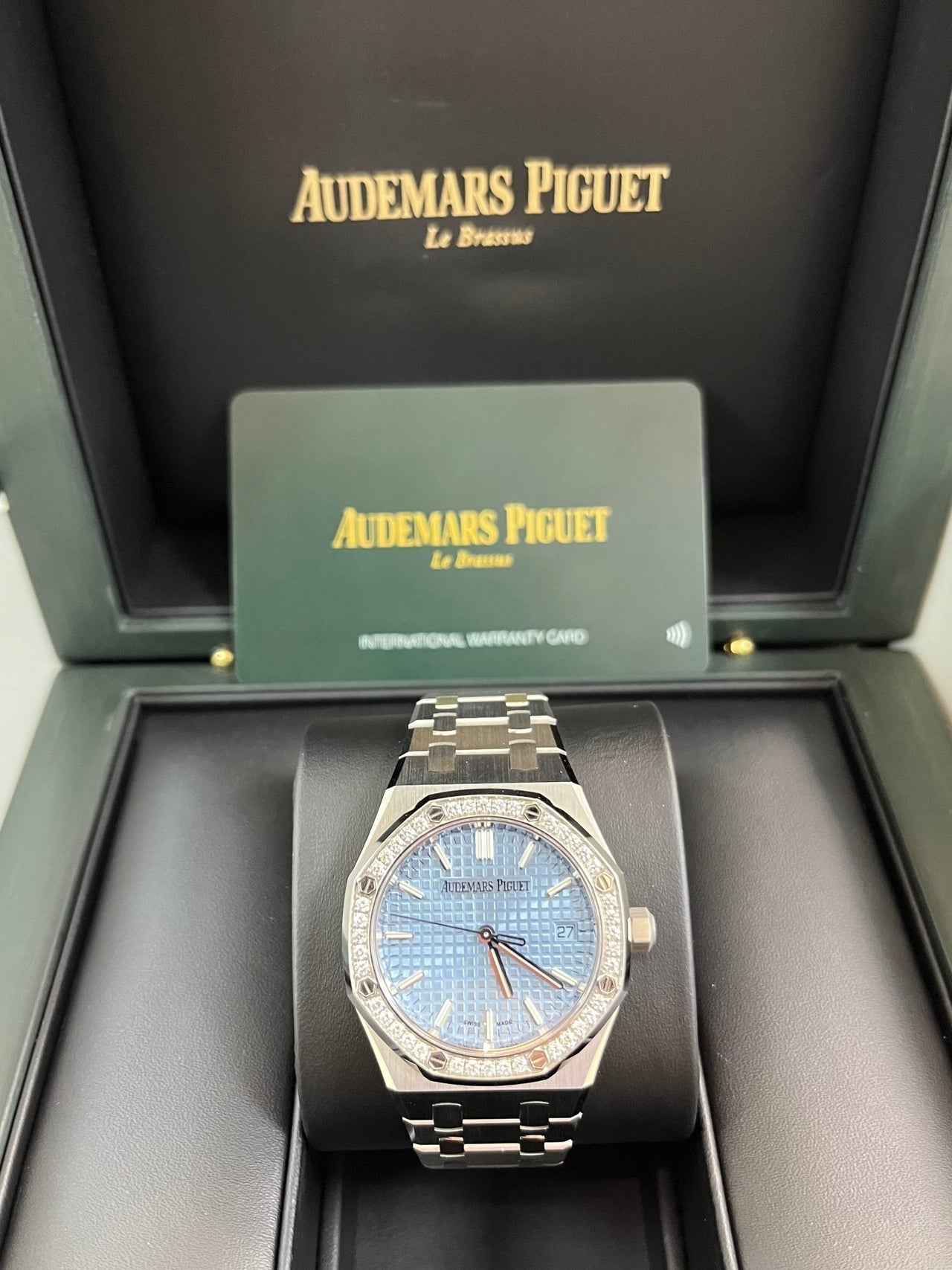 Audemars Piguet Royal Oak Selfwinding Ice Blue Dial 77451ST.ZZ.1361ST.03 - WatchesOff5thWatch