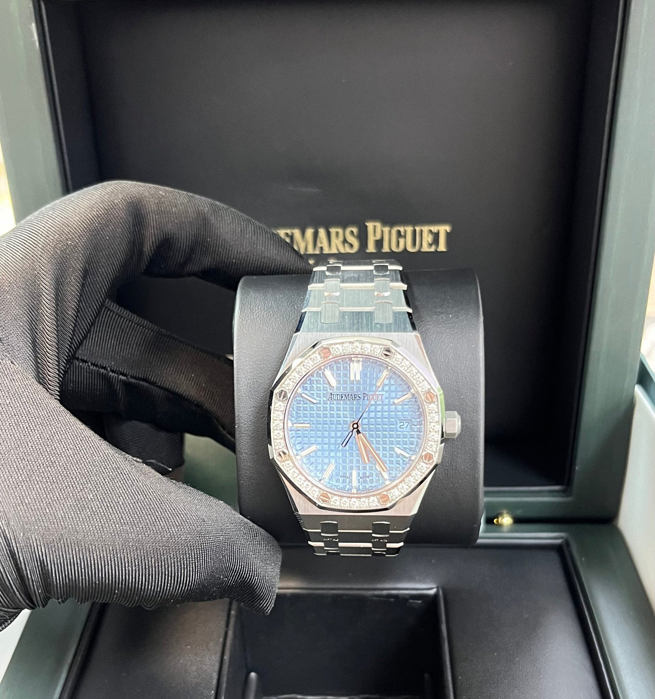 Audemars Piguet Royal Oak Selfwinding Ice Blue Dial 77451ST.ZZ.1361ST.03 - WatchesOff5thWatch