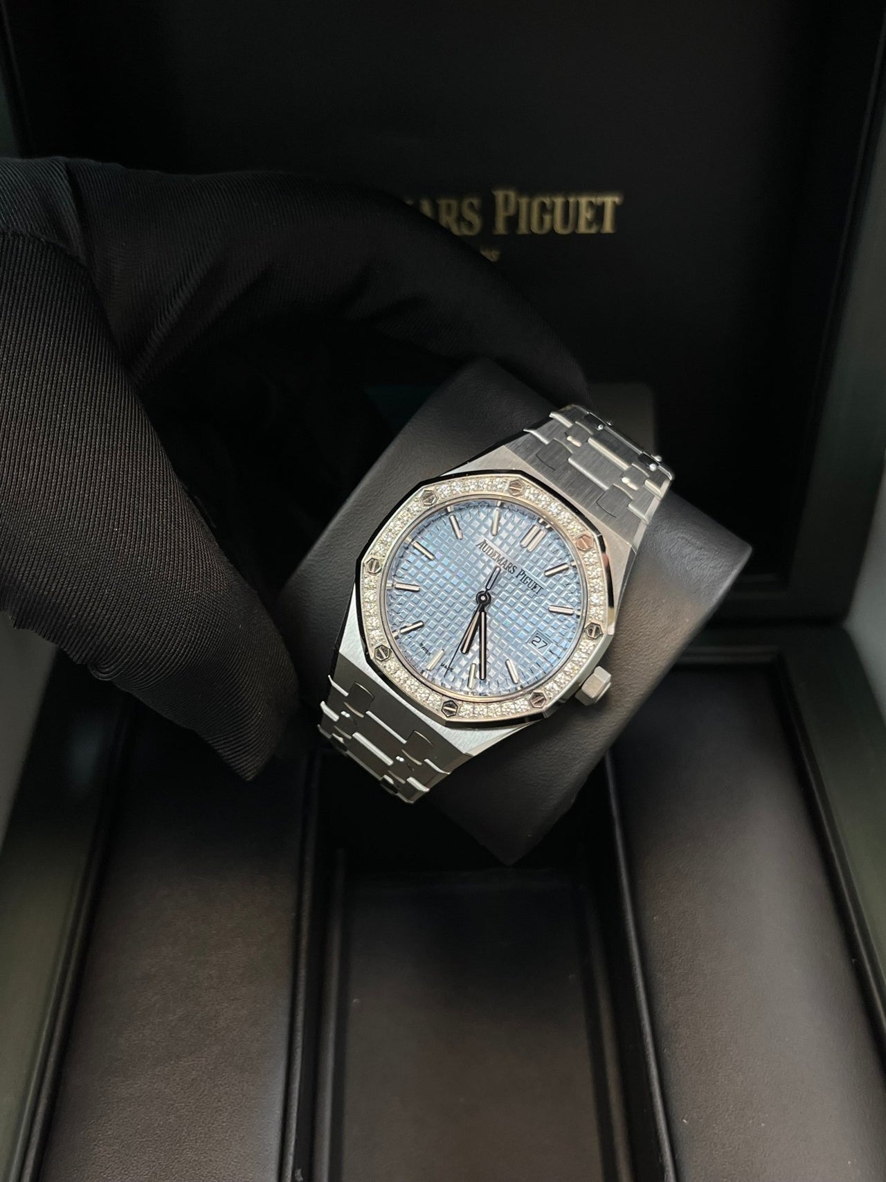 Audemars Piguet Royal Oak Selfwinding Ice Blue Dial 77451ST.ZZ.1361ST.03 - WatchesOff5thWatch