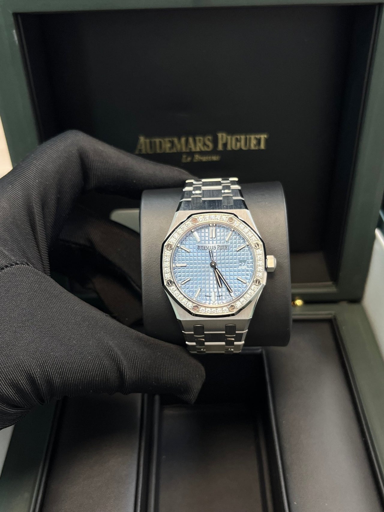 Audemars Piguet Royal Oak Selfwinding Ice Blue Dial 77451ST.ZZ.1361ST.03 - WatchesOff5thWatch