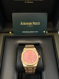 Thumbnail for Audemars Piguet Royal Oak Selfwinding Rose Gold Pink Dial 34mm Royal Oak Selfwinding Ref. 77450OR.OO.1361OR.01 - WatchesOff5thwatch