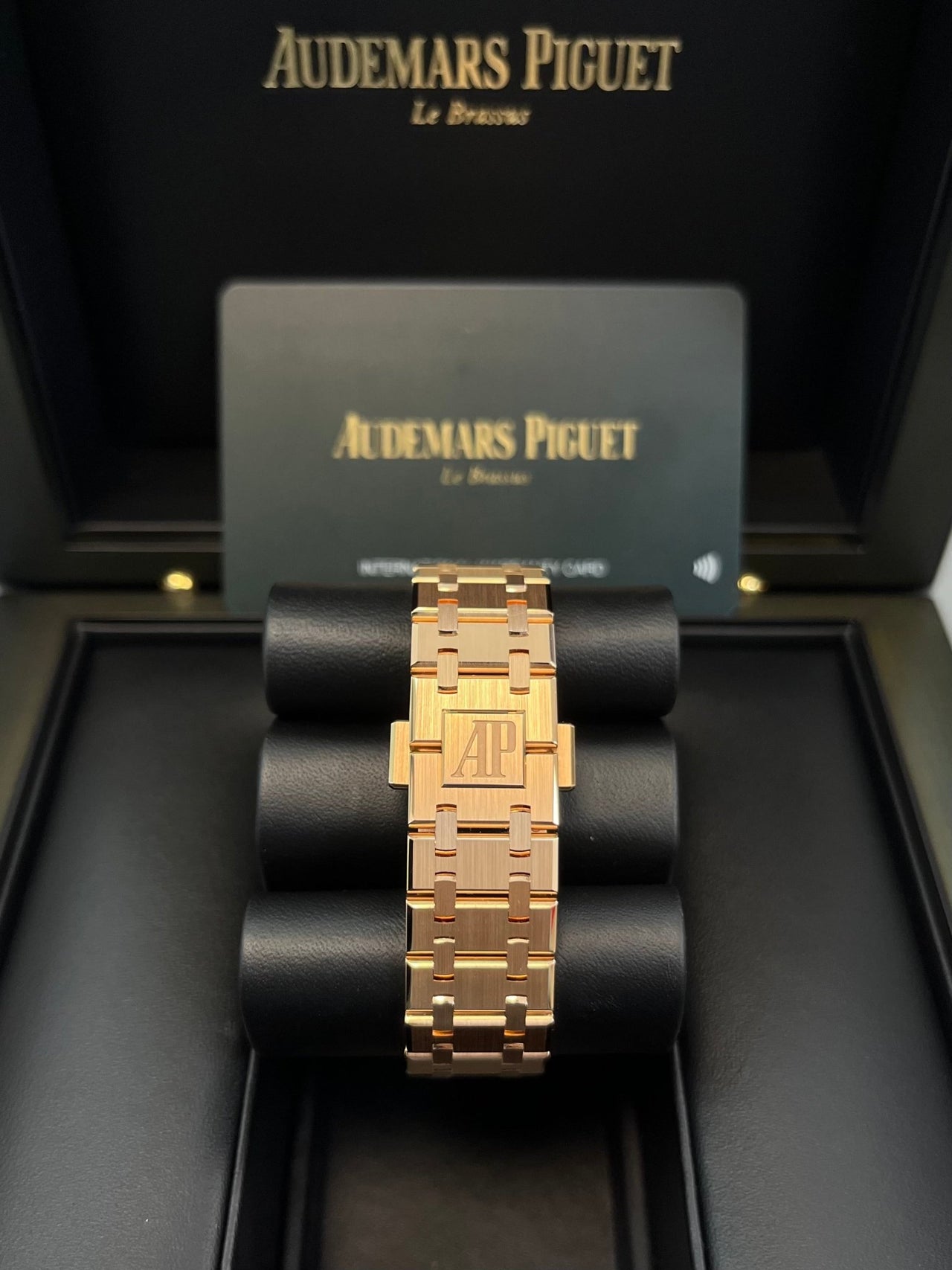 Audemars Piguet Royal Oak Selfwinding Rose Gold Pink Dial 34mm Royal Oak Selfwinding Ref. 77450OR.OO.1361OR.01 - WatchesOff5thwatch