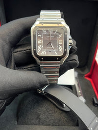 Thumbnail for Cartier Santos De Large Automatic Grey Dial Men's Watch Santos WSSA0037 - WatchesOff5thWatch