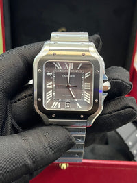 Thumbnail for Cartier Santos De Large Automatic Grey Dial Men's Watch Santos WSSA0037 - WatchesOff5thWatch