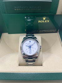 Thumbnail for Rolex Steel Milgauss Watch Green Crystal - 116400GV Custom Mad in time Dial