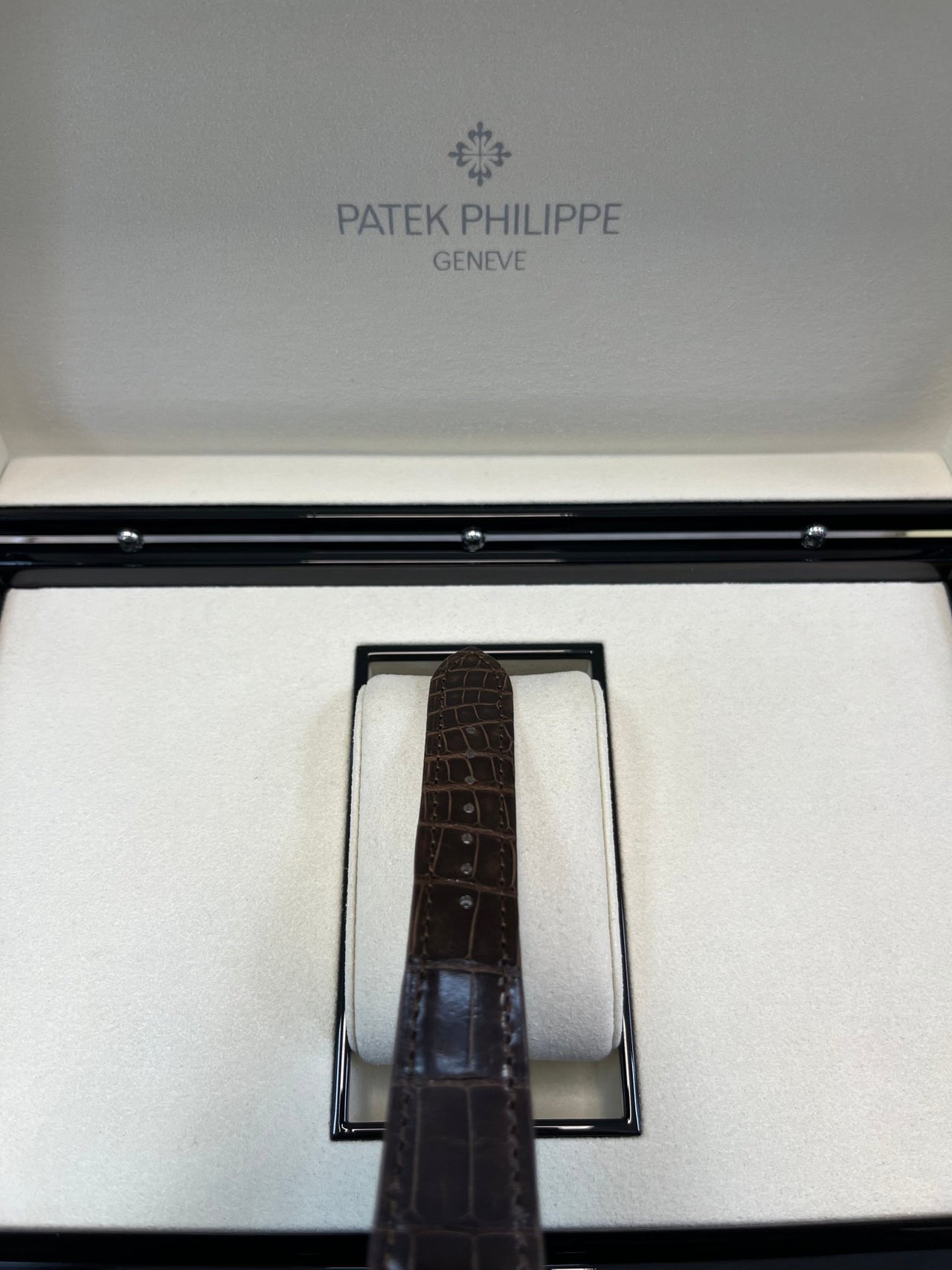 Patek Philippe Calatrava New 2025 Release 6196P Calatrava Salmon Dial Platinum - WatchesOff5thWatch