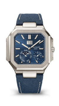 Thumbnail for Patek Philippe Cubitus Platinum Case Sunburst Blue Dial 5822P - 001 - WatchesOff5th