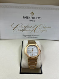 Thumbnail for Patek Philippe Ladies Rose Gold Nautilus White Silver Opaline Dial Tiffany Papers 7118/1R-001 - WatchesOff5th