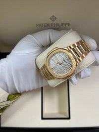Thumbnail for Patek Philippe Ladies Rose Gold Nautilus White Silver Opaline Dial Tiffany Papers 7118/1R-001 - WatchesOff5th