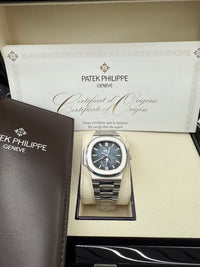 Thumbnail for Patek Philippe Nautilus Annual Calendar Stainless Steel with Blue Dial/ Moon Phase (Ref5726/1A - 014) (Copy) - WatchesOff5thWatch