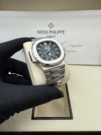Thumbnail for Patek Philippe Nautilus Annual Calendar Stainless Steel with Blue Dial/ Moon Phase (Ref5726/1A - 014) (Copy) - WatchesOff5thWatch