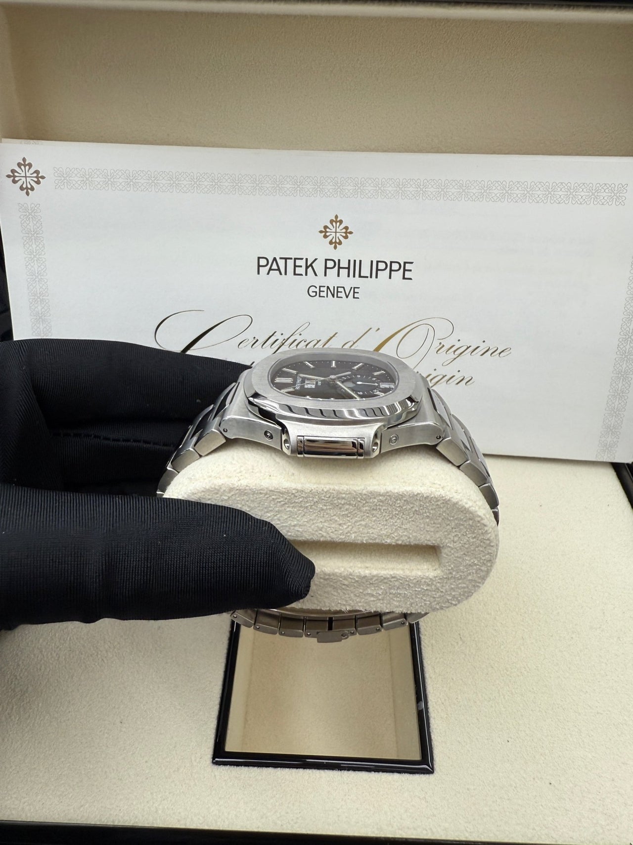 Patek Philippe Nautilus Annual Calendar Stainless Steel with Blue Dial/ Moon Phase (Ref5726/1A - 014) (Copy) - WatchesOff5thWatch