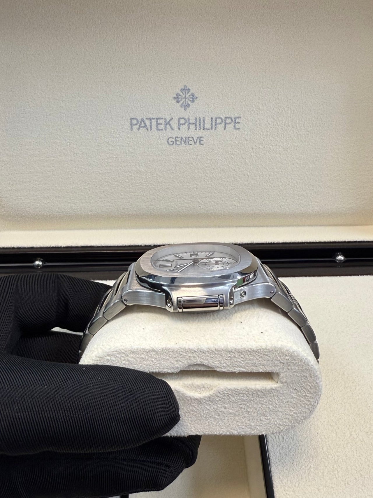 Patek Philippe Nautilus Chronograph White Dial 5980/1A - 019 - WatchesOff5thWatch