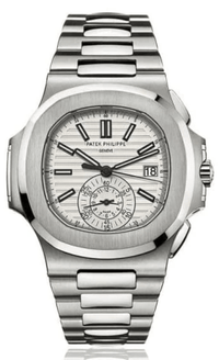 Thumbnail for Patek Philippe Nautilus Chronograph White Dial 5980/1A - 019 - WatchesOff5thWatch