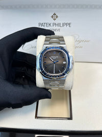 Thumbnail for Patek Philippe Nautilus Platinum Blue Sapphire 5711/111P - 001 - WatchesOff5thWatch