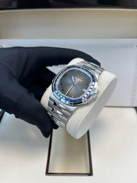 Thumbnail for Patek Philippe Nautilus Platinum Blue Sapphire 5711/111P - 001 - WatchesOff5thWatch