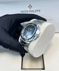 Thumbnail for Patek Philippe Nautilus Platinum Blue Sapphire 5711/111P - 001 - WatchesOff5thWatch