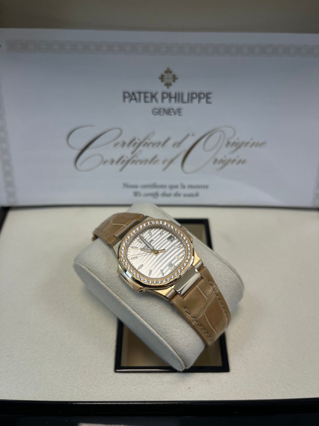 Patek Philippe Nautilus Rose Gold Nautilus Quartz 32mm 7010R - 011 - WatchesOff5th