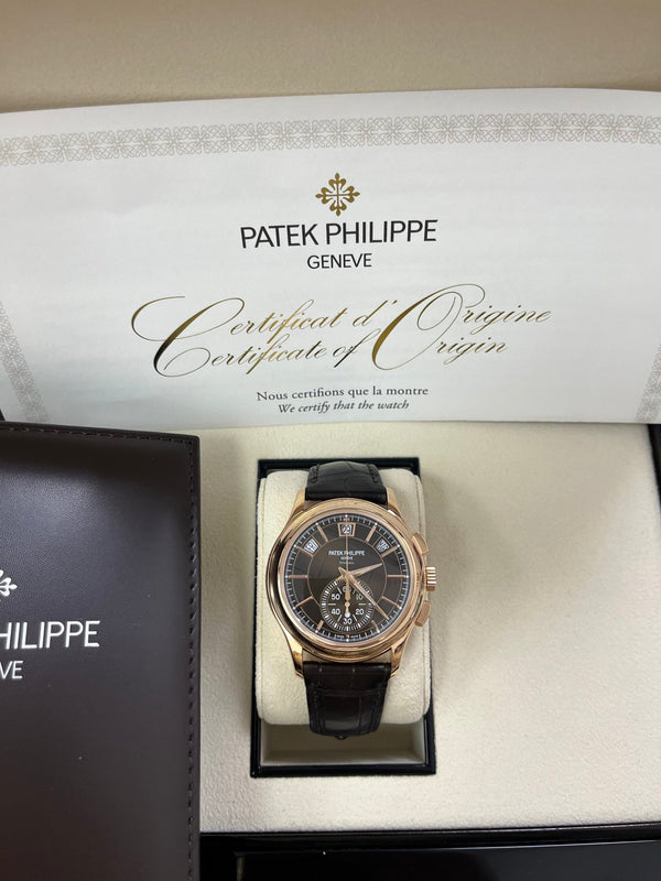 Patek Philippe Tiffany Papers Annual Calendar Chronograph 5905R-001 - WatchesOff5th