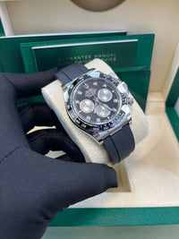 Thumbnail for Rolex Black Cerachrom Bezel - Black And Silver Diamond Dial - Oysterflex Strap 126519LN - WatchesOff5th