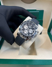 Thumbnail for Rolex Black Cerachrom Bezel - Black And Silver Diamond Dial - Oysterflex Strap 126519LN - WatchesOff5th